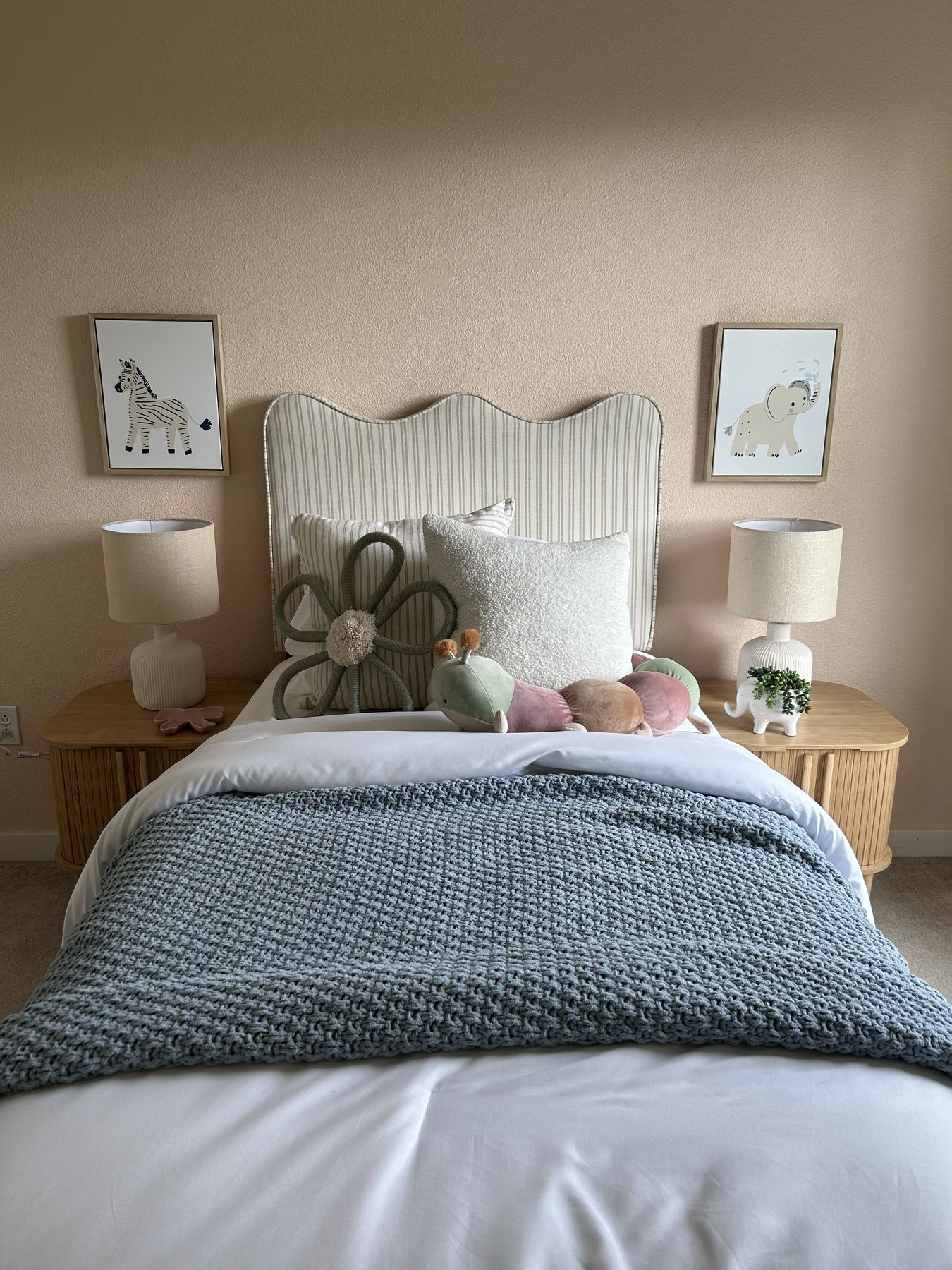 Kids' room staged by Feather & Pine, Bayshore, San Mateo