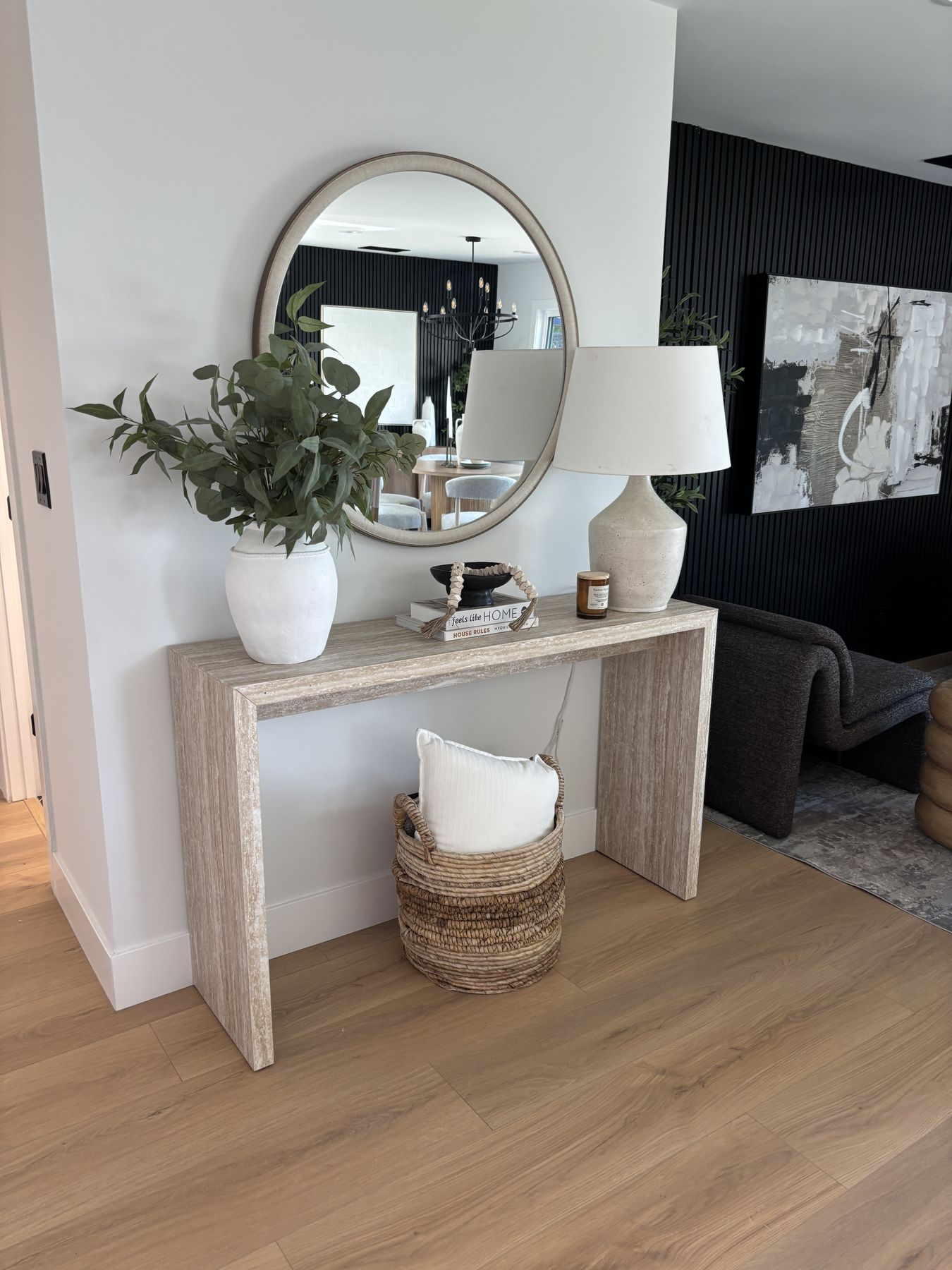 Entry staged by Feather & Pine, Del Monte, Newark