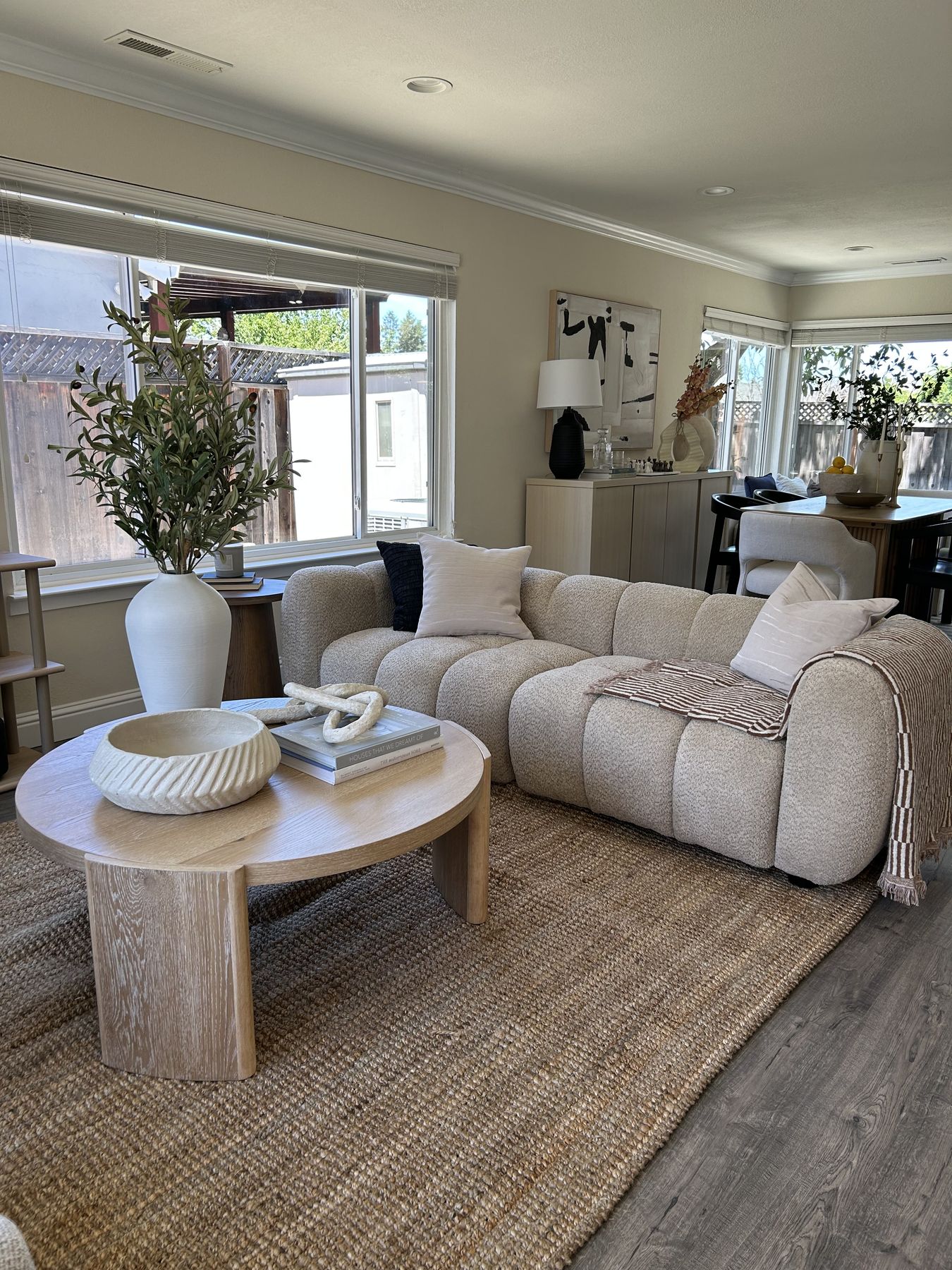Home staged by Feather & Pine: Heaton Moor, San Jose