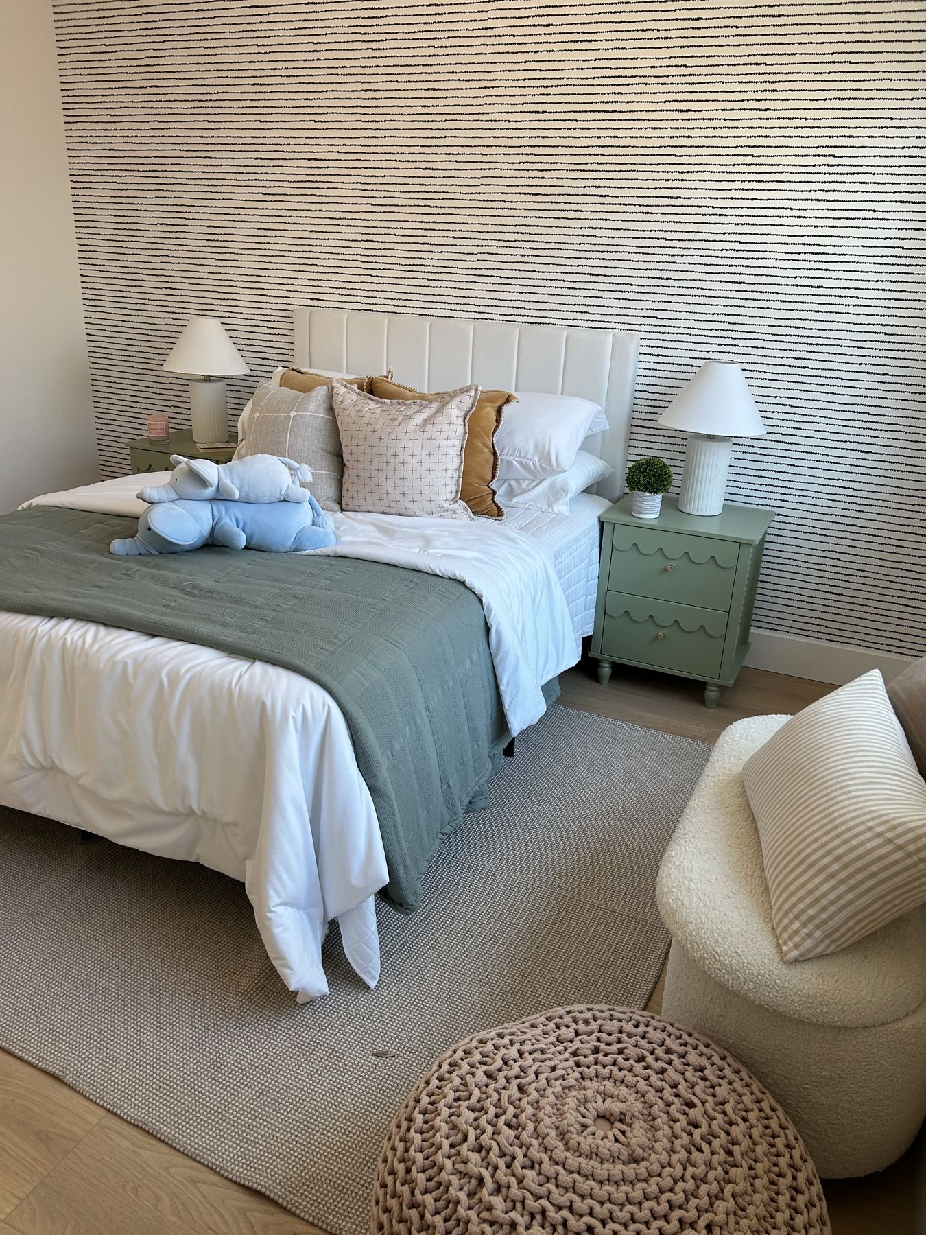 Kids' room staged by Feather & Pine, Kensington, Fremont