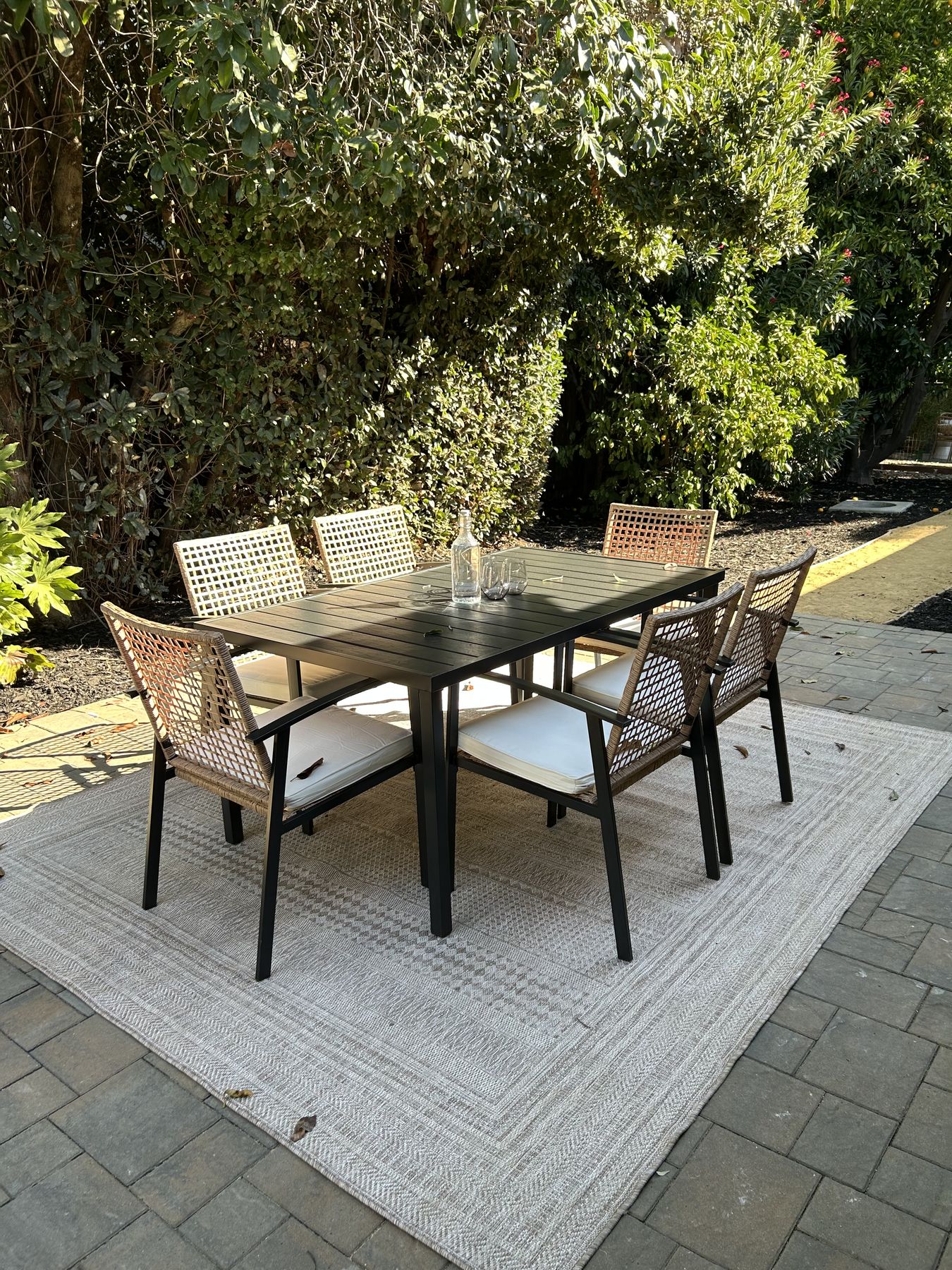 Patio staged by Feather & Pine, Kingston, Walnut Creek