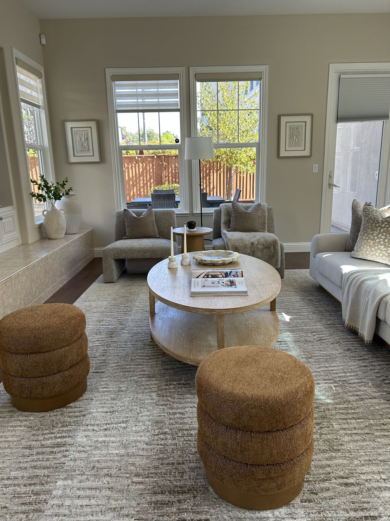 Family room staged by Feather & Pine, Madden, Dublin