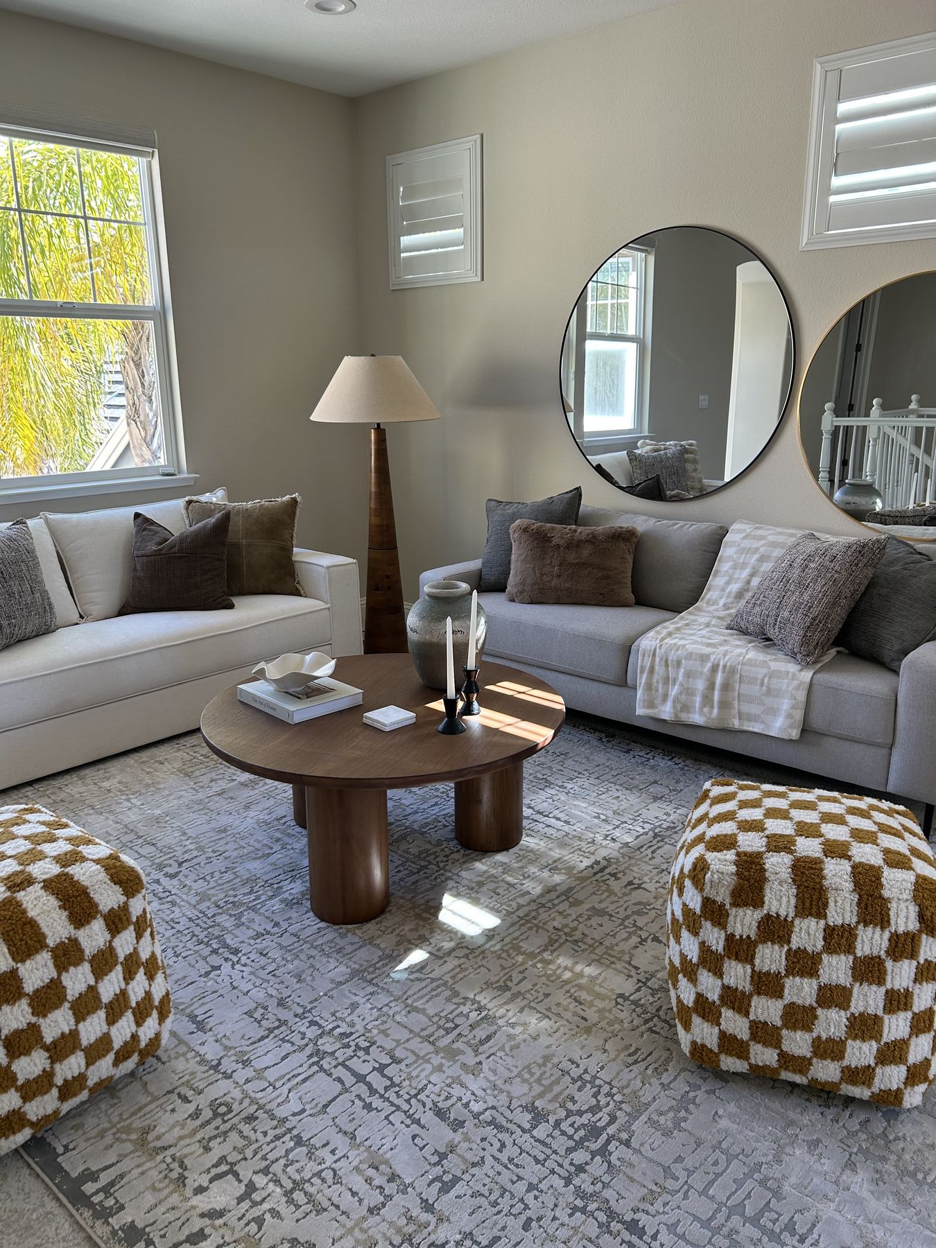 Living room staged by Feather & Pine, Madden, Dublin