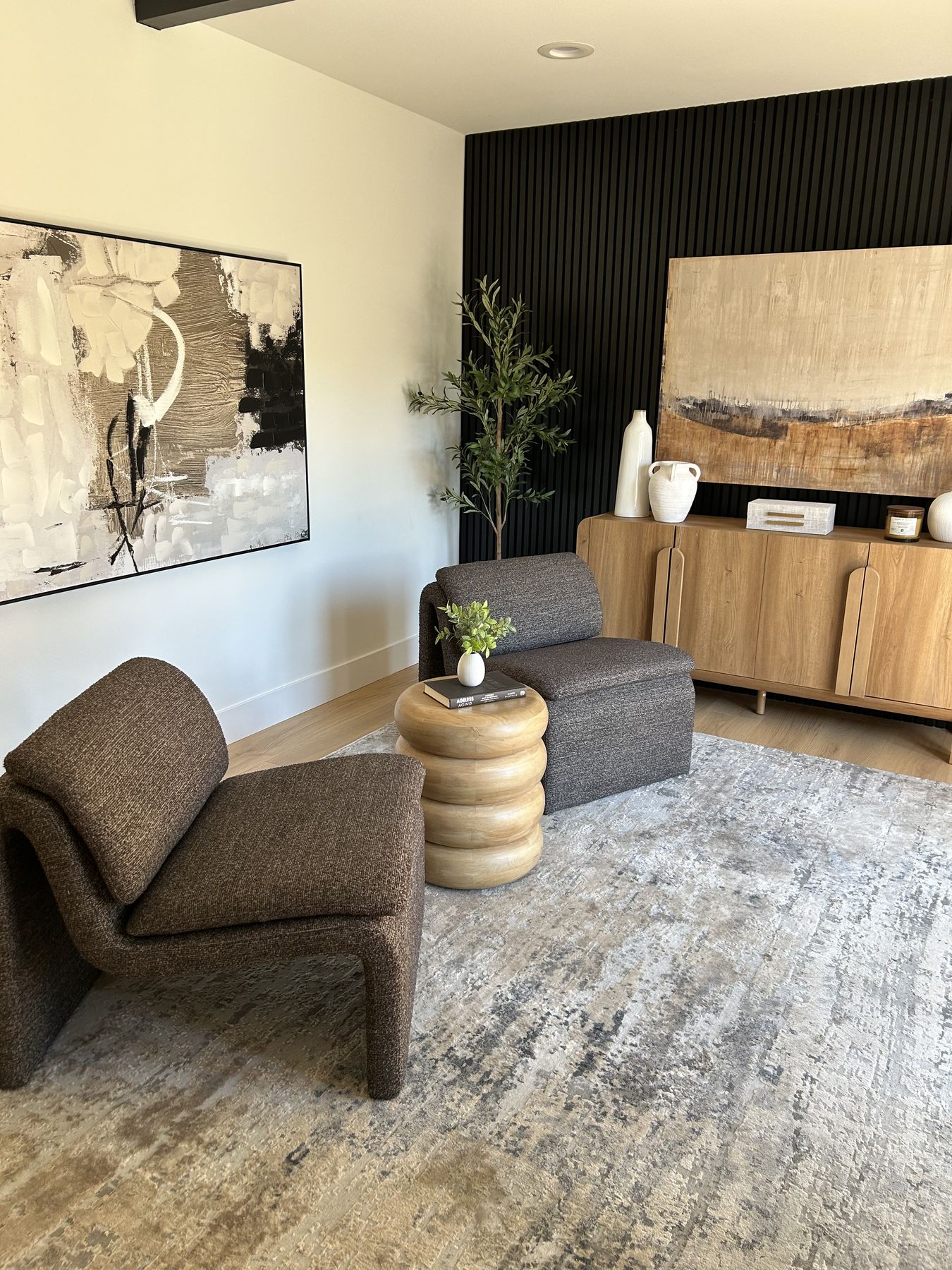 Den staged by Feather & Pine, Vesper, Fremont